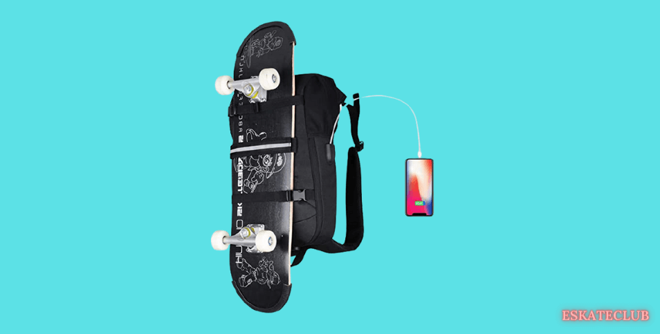 explain all feature of Simbow Skateboard Backpack